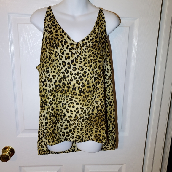 Shinestar Tops - Shinestar Leopard Print Tank Top